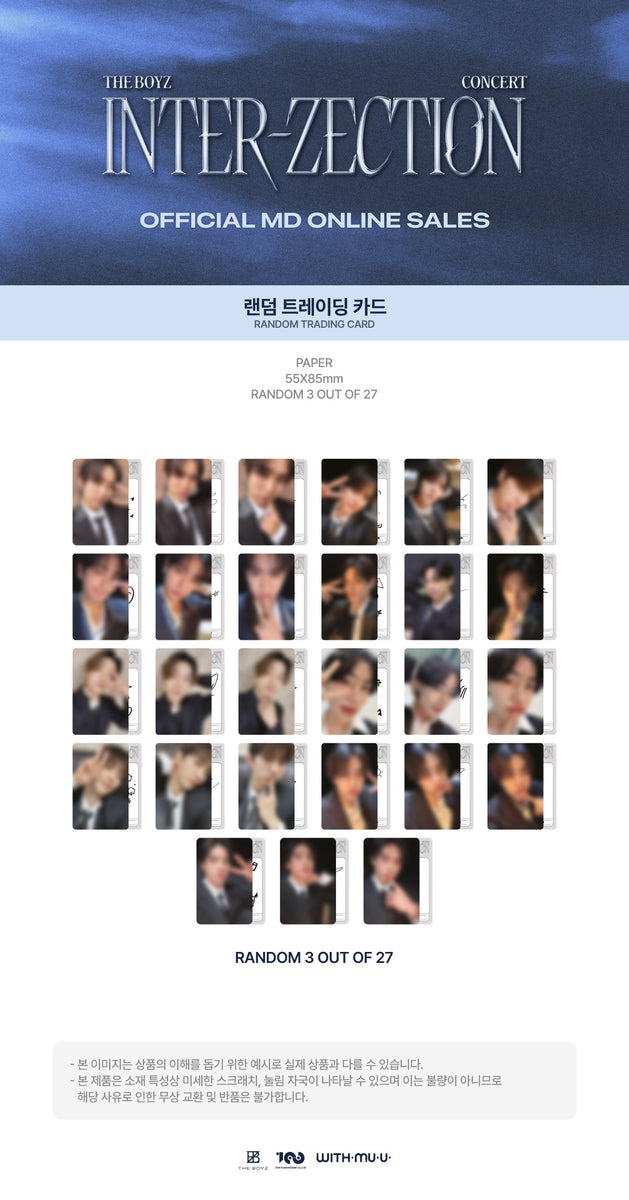 THE BOYZ - [INTER-ZECTION] (CONCERT OFFICIAL MD RANDOM TRADING