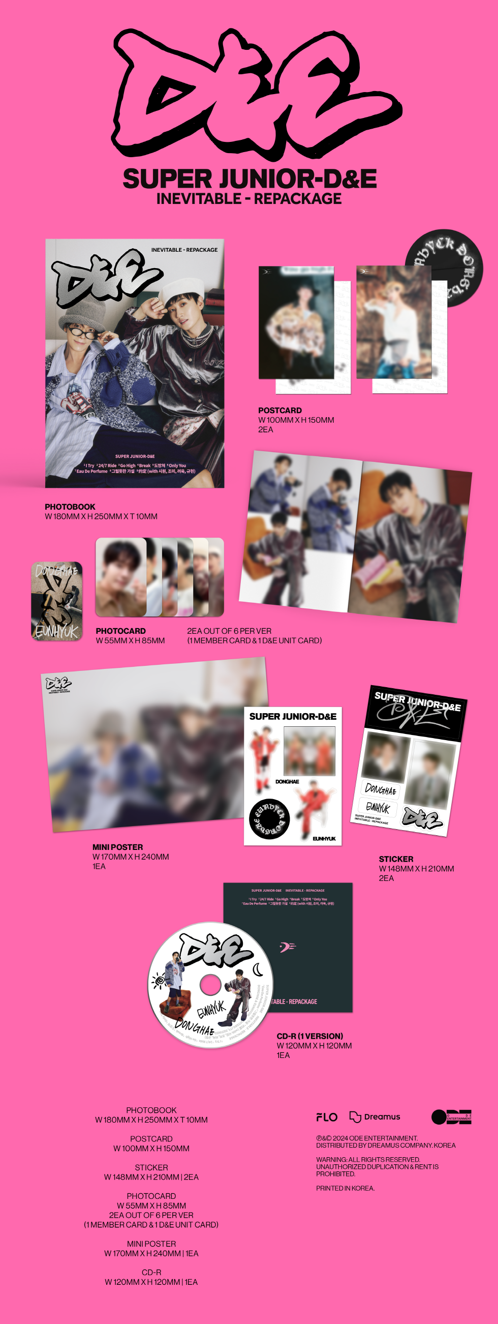 SUPER JUNIOR D&E - [INEVITABLE] 6th Mini Album Repackage