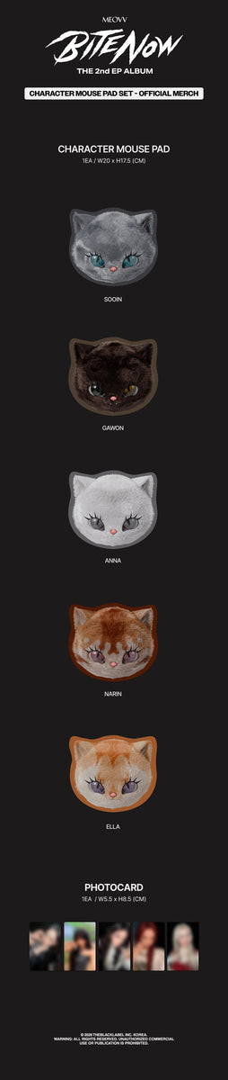 MEOVV - [BITE NOW] (2nd EP Album OFFICIAL MD CHARACTER MOUSE PAD
