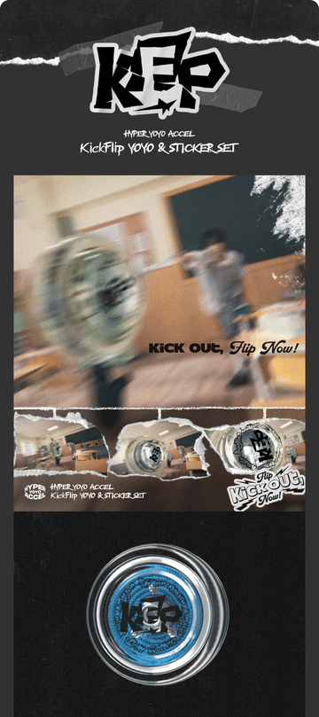 (PRE-ORDER) KickFlip - [HYPER YOYO ACCEL] YOYO & STICKER SET
