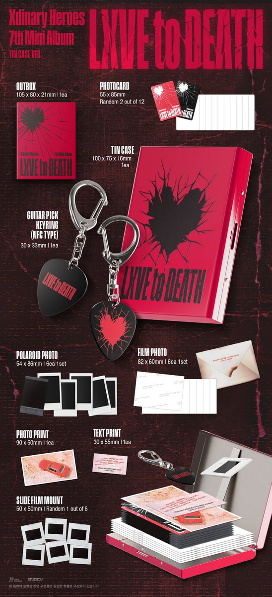 XDINARY HEROES - [LXVE TO DEATH] 7th Mini Album TIN CASE Version