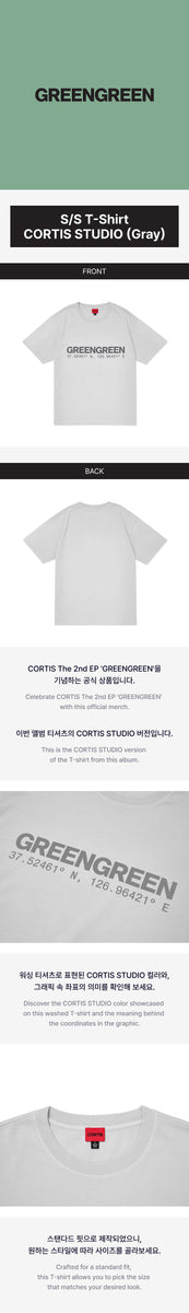 CORTIS - [GREENGREEN] 2nd EP OFFICIAL MD S/S T-Shirt CORTIS STUDIO