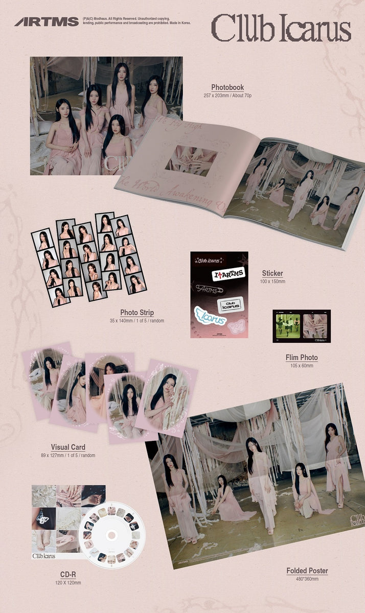 ARTMS - [CLUB ICARUS] 1st Mini Album B Version – kpopalbums.com