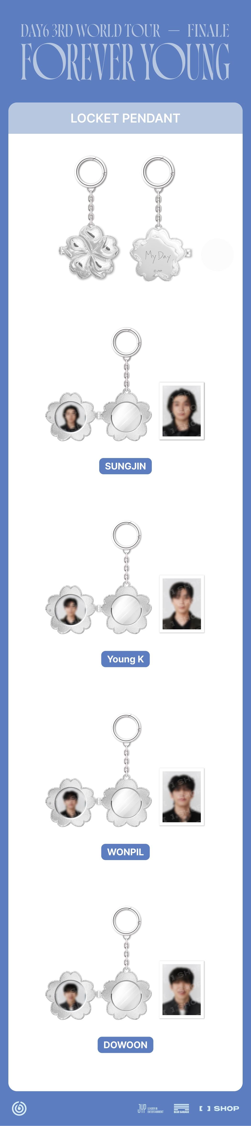 一番の DAY6 PENDANT LOCKET MD OFFICIAL FINALE] YOUNG [FOREVER - アイドル