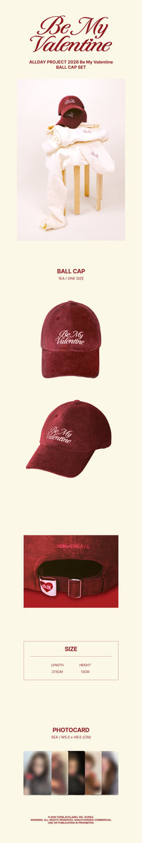 ALLDAY PROJECT - [2026 Be My Valentine] (OFFICIAL MD BALL CAP SET
