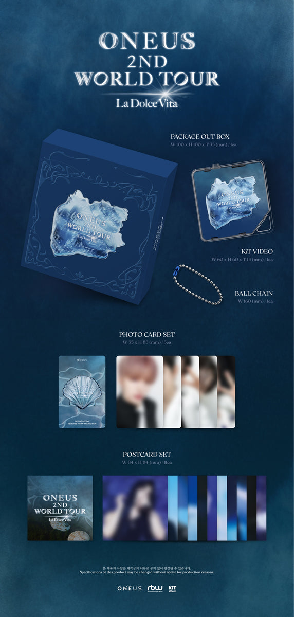 ONEUS - [La Dolce Vita] 2ND WORLD TOUR CONCERT KiT – kpopalbums.com