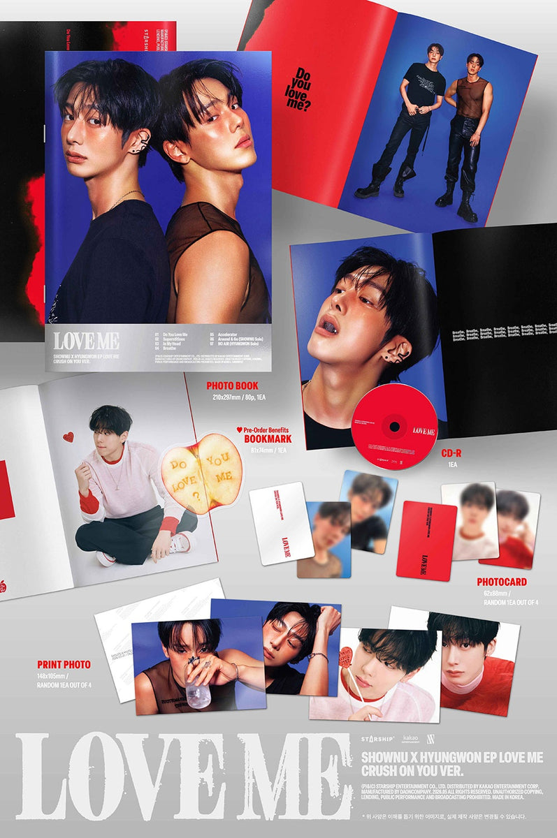 SHOWNU X HYUNGWON - [LOVE ME] EP Album 3 Version SET – kpopalbums.com