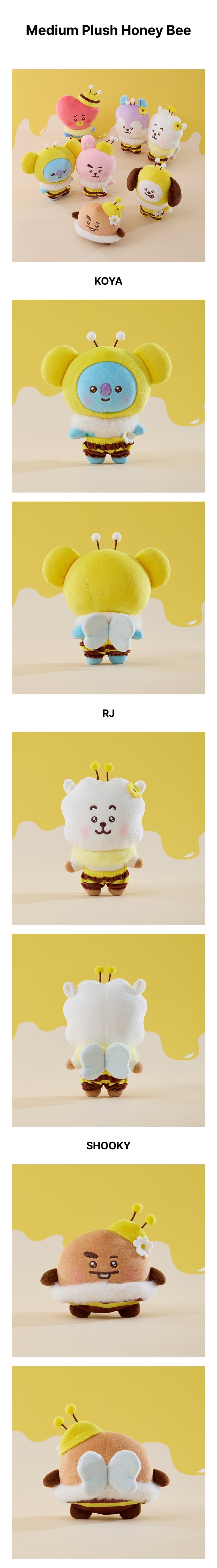BTS - [BT21 Honey Bee] (OFFICIAL MD Medium Plush) – kpopalbums.com