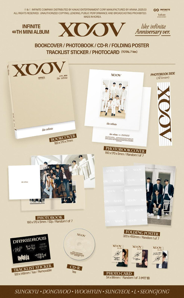 INFINITE - [LIKE INFINITE] 8th Mini Album ANNIVERSARY L Version