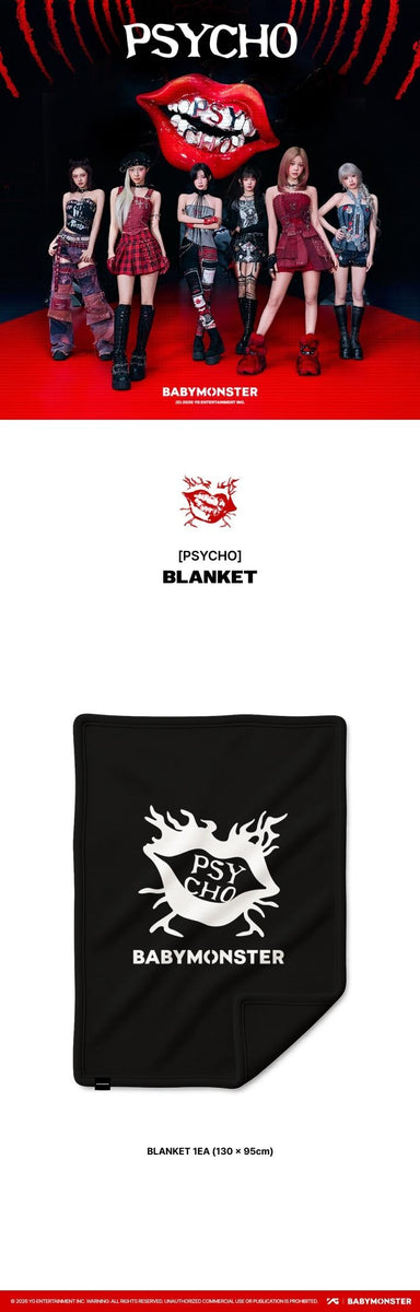 BABYMONSTER - [PSYCHO] (OFFICIAL MD BLANKET) – kpopalbums.com