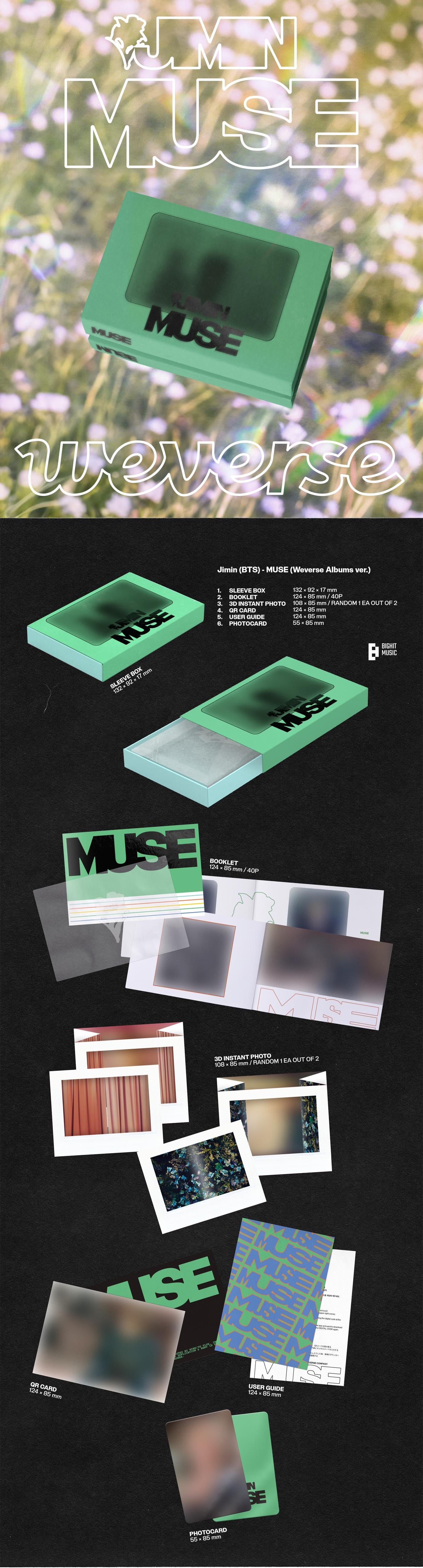 JIMIN (BTS) - [MUSE] 3 Version SET – kpopalbums.com