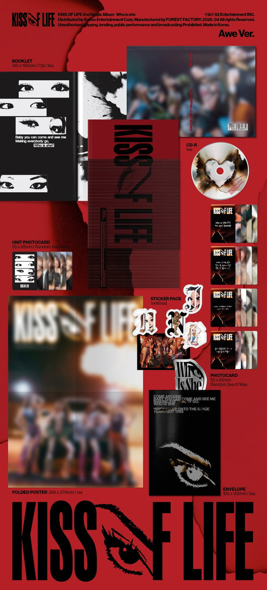 KISS OF LIFE - [WHO IS SHE] 2nd Single Album AWE Version