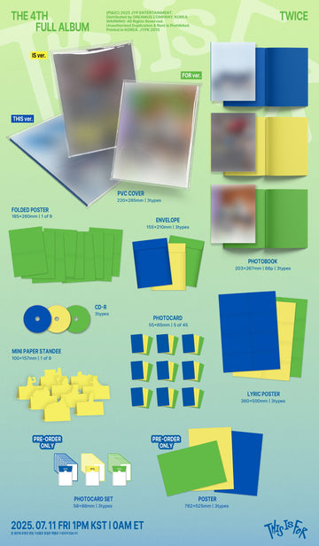 (PRE-ORDER) TWICE - [THIS IS FOR] 4th Album IS Version