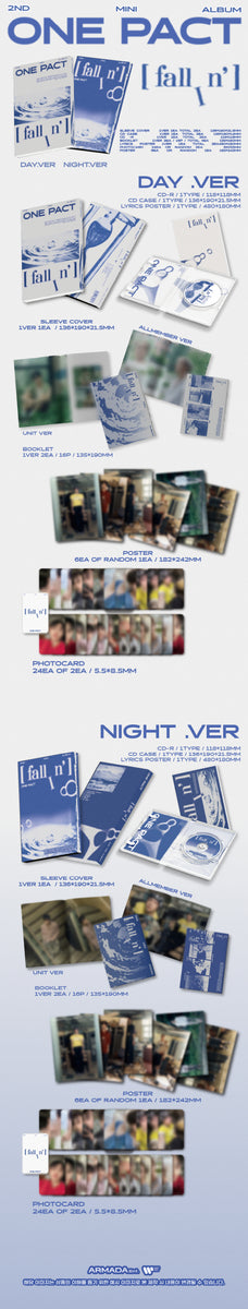 ONE PACT - [FALLIN’] 2nd Mini Album 2 Version SET – kpopalbums.com
