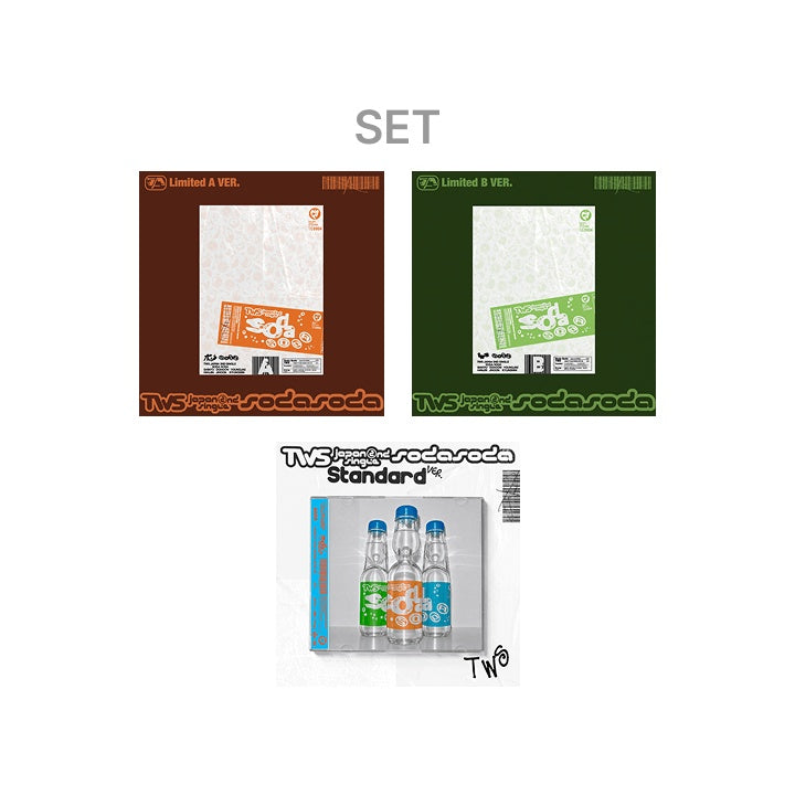 TWS - [SODA SODA] (JAPAN 2nd Single Album 3 Version SET (LIMITED A