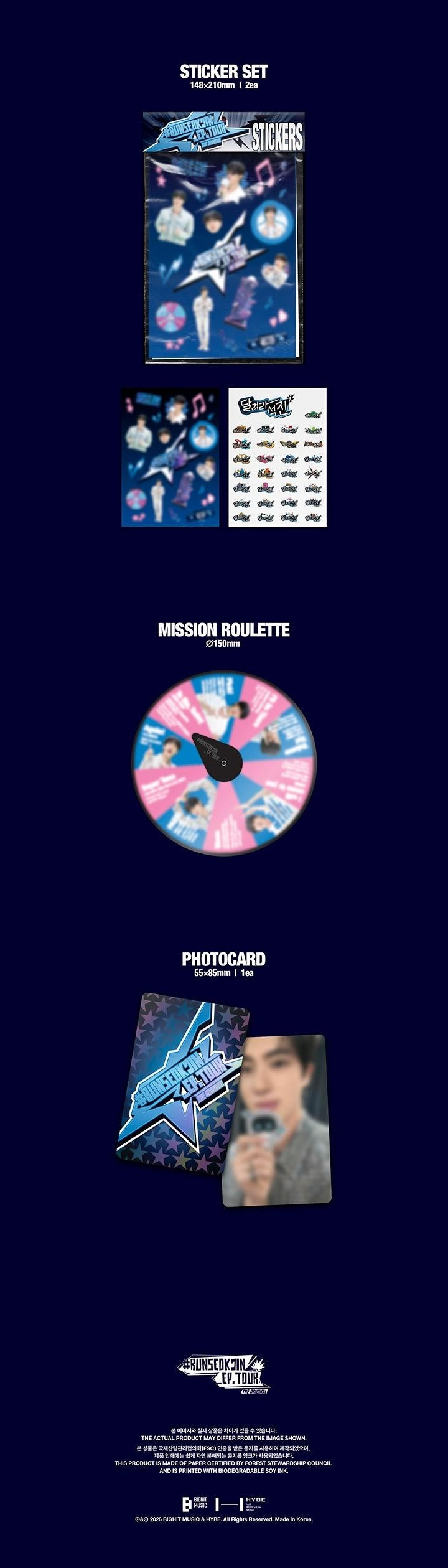 Jin - [#RUNSEOKJIN_EP.TOUR in GOYANG] (The Original SET