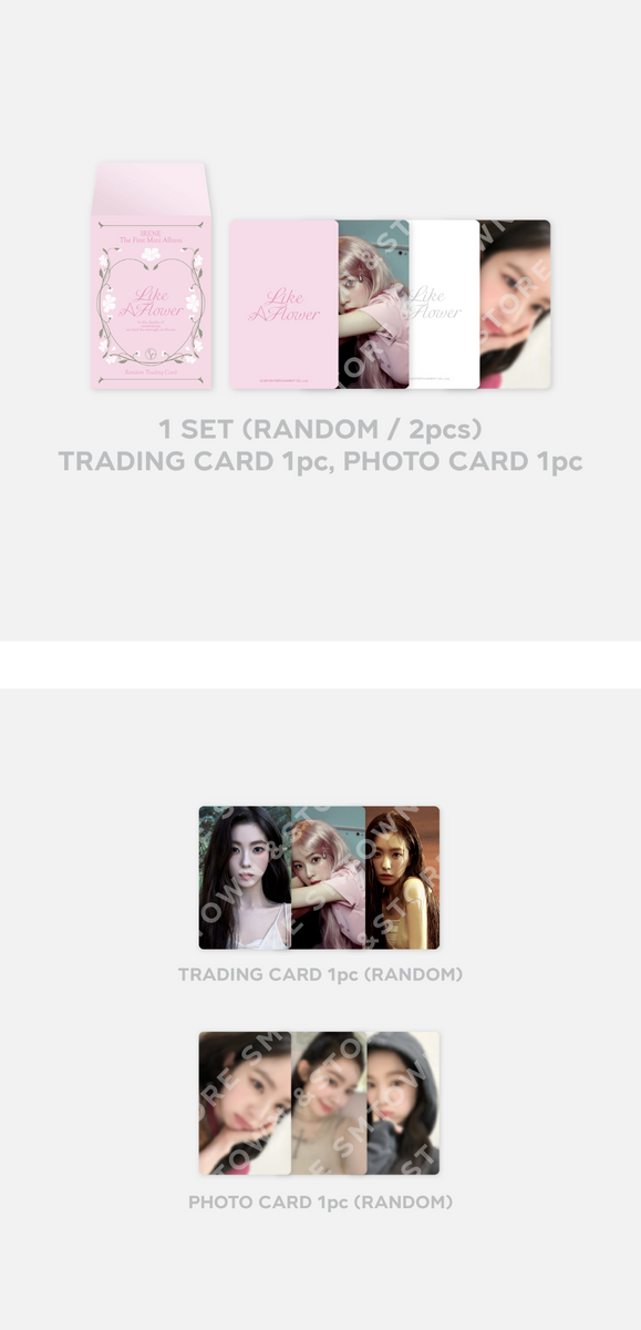 IRENE - [LIKE A FLOWER] OFFICIAL MD RANDOM TRADING CARD