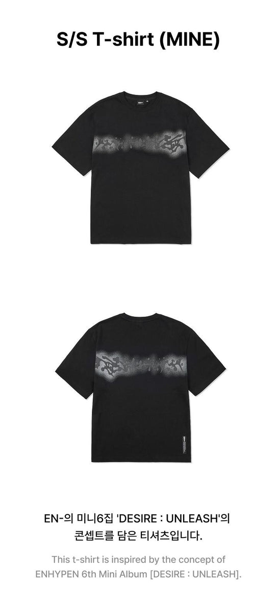 ENHYPEN - [DESIRE : UNLEASH] (OFFICIAL MD S/S T-shirt (MINE