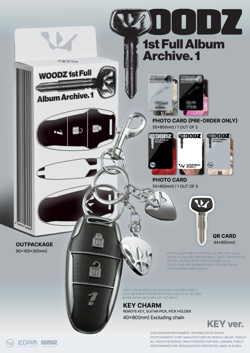 WOODZ - [ARCHIVE. 1] 1st FULL ALBUM KEY Version LIMITED Edition ...