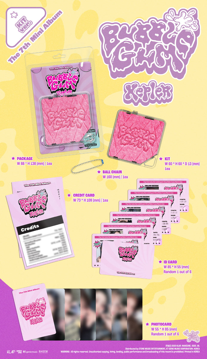 Kep1er - [BUBBLE GUM] 7th Mini Album KIT Version – kpopalbums.com
