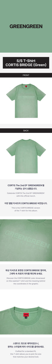 CORTIS - [GREENGREEN] 2nd EP OFFICIAL MD S/S T-Shirt CORTIS BRIDGE