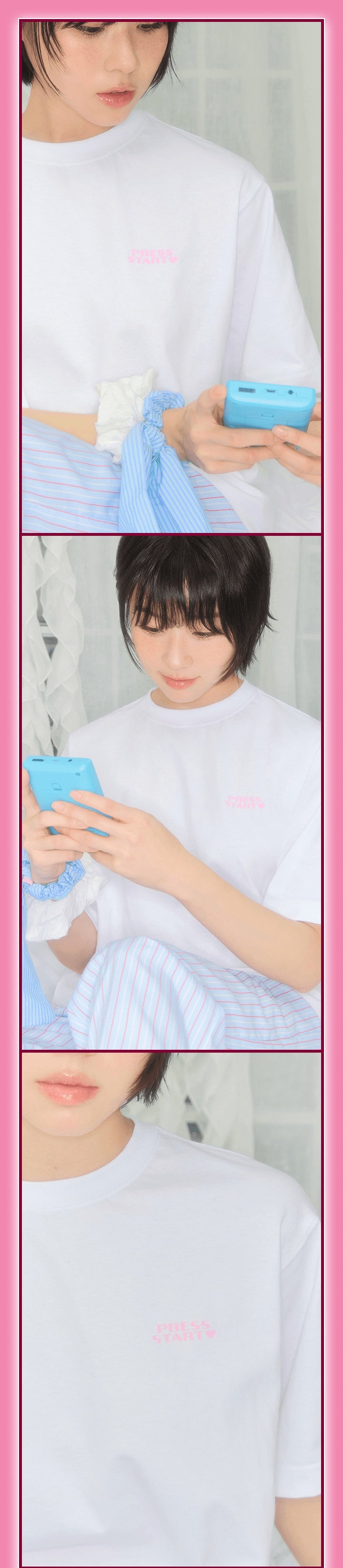 ILLIT PRESS START JAPAN 日本限定 シャツ M ILLIT アイリットPRESS ILLIT PRESS START JAPAN 日本限定 シャツ M ILLIT アイリットPRESS