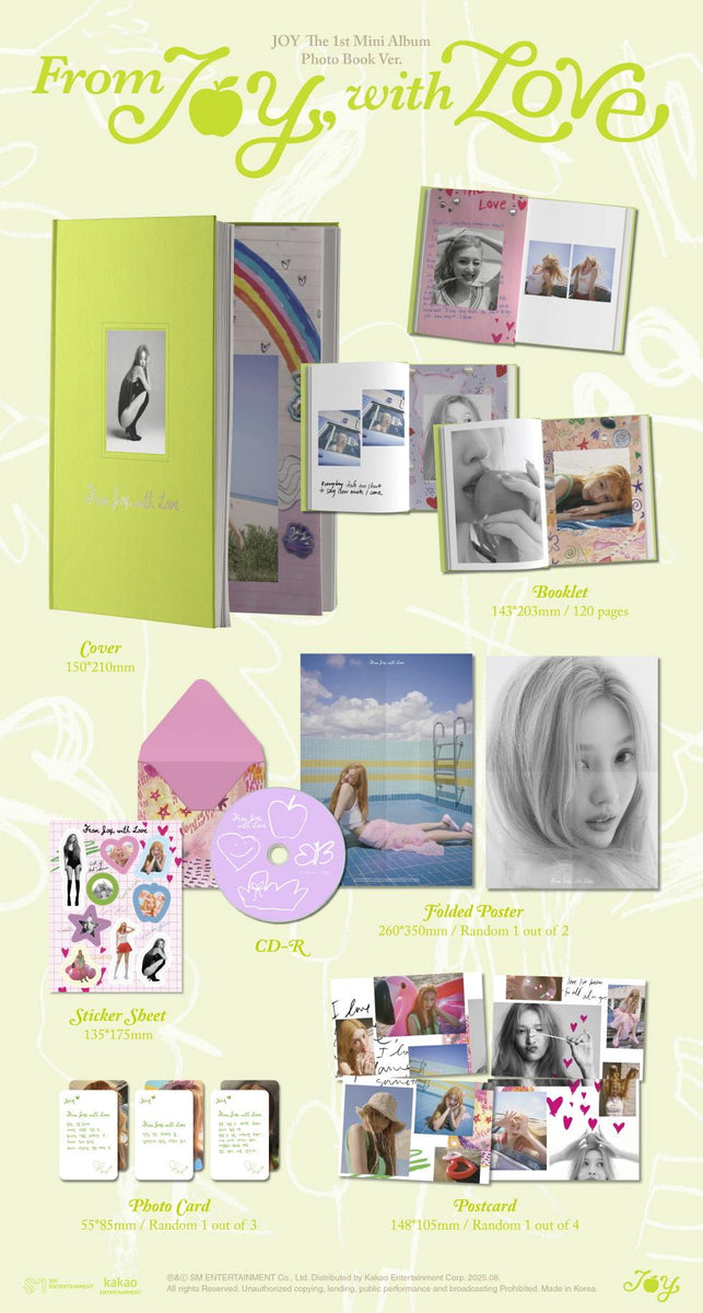 JOY - [FROM JOY, WITH LOVE] 1st Mini Album PHOTO BOOK Version
