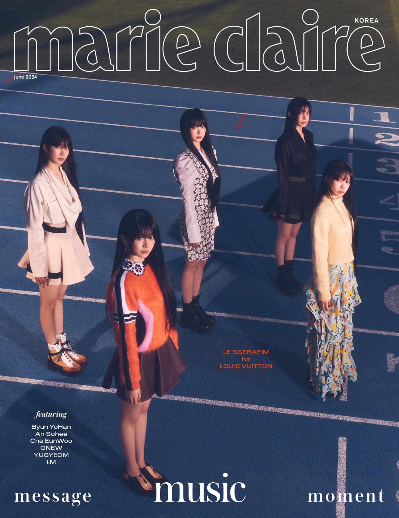 上品なスタイル MARIE CLAIRE - 2024.06 LE SSERAFIM – kpopalbums.com ワイン