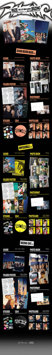 RIIZE - [RIIZING] 1st Mini Album PHOTO BOOK 3 Version SET