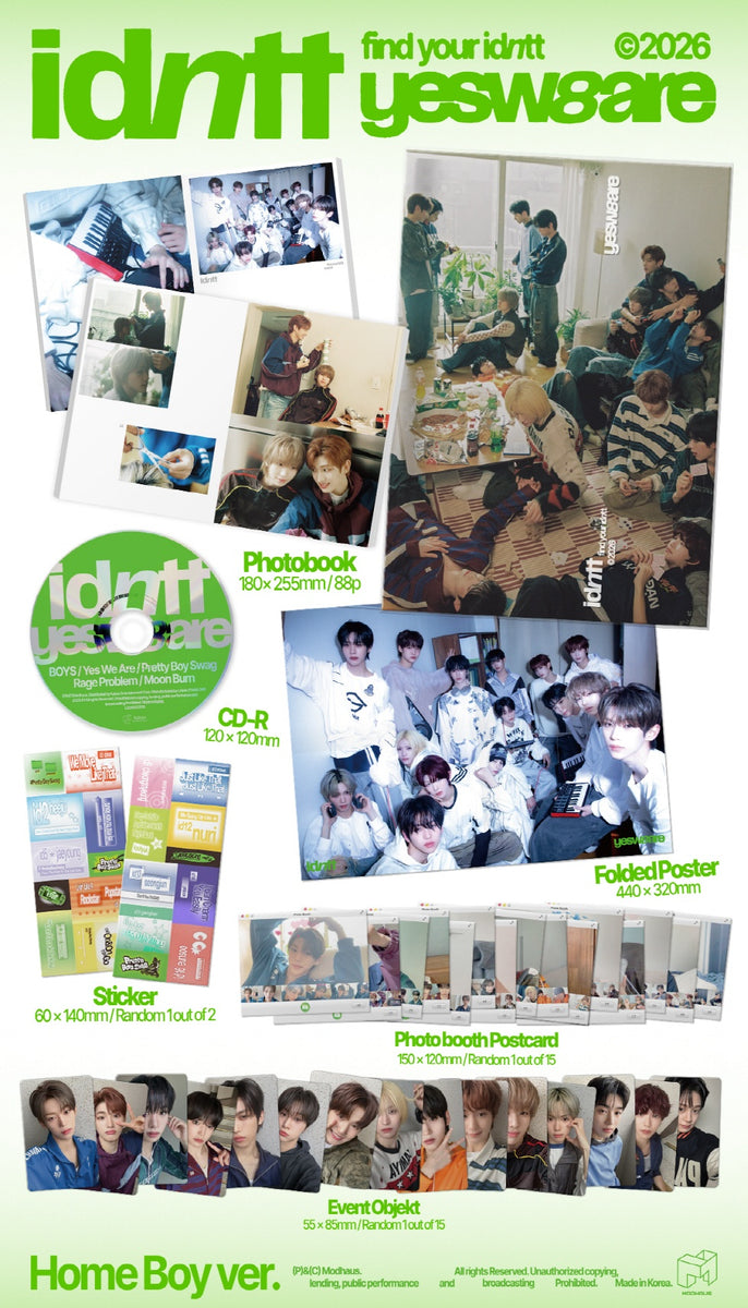 idntt - [YESWEARE] Mini Album 2 Version SET – kpopalbums.com