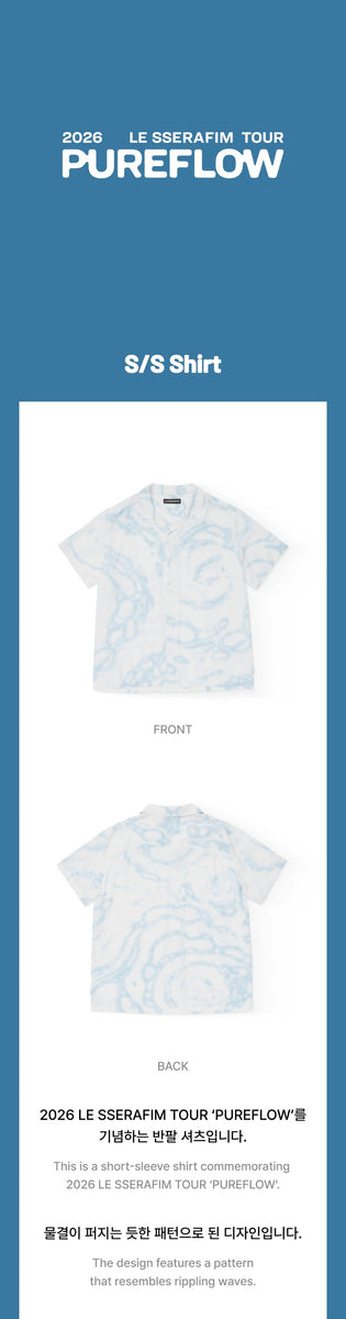 LE SSERAFIM - [PUREFLOW] (2026 TOUR OFFICIAL MD S/S Shirt