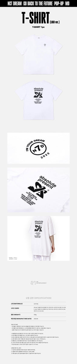 NCT DREAM - [TIME RIDERS] POP-UP OFFICIAL MD T-SHIRT LOGO