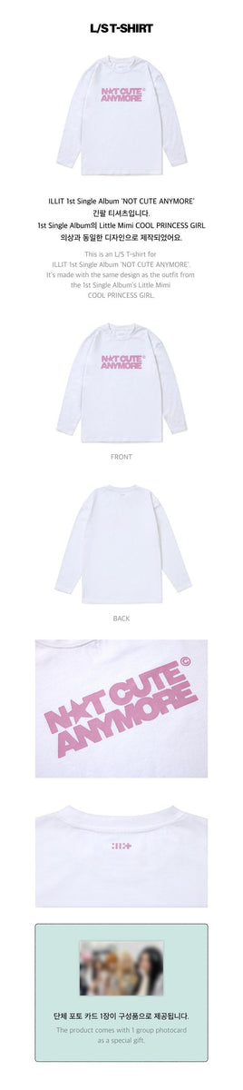 ILLIT - [NOT CUTE ANYMORE] OFFICIAL MD L/S T-SHIRT – kpopalbums.com