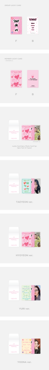 Girls' Generation - [17TH ANNIVERSARY MD] LUCKY CARD SET