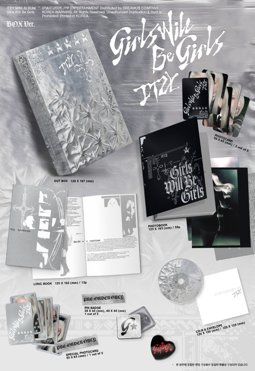 ITZY - [GIRLS WILL BE GIRLS] BOX Version – kpopalbums.com