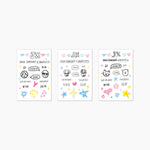 JX (JAEJOONG & XIA) - [IDENTITY in Seoul] OFFICIAL MD REMOVABLE STICKER