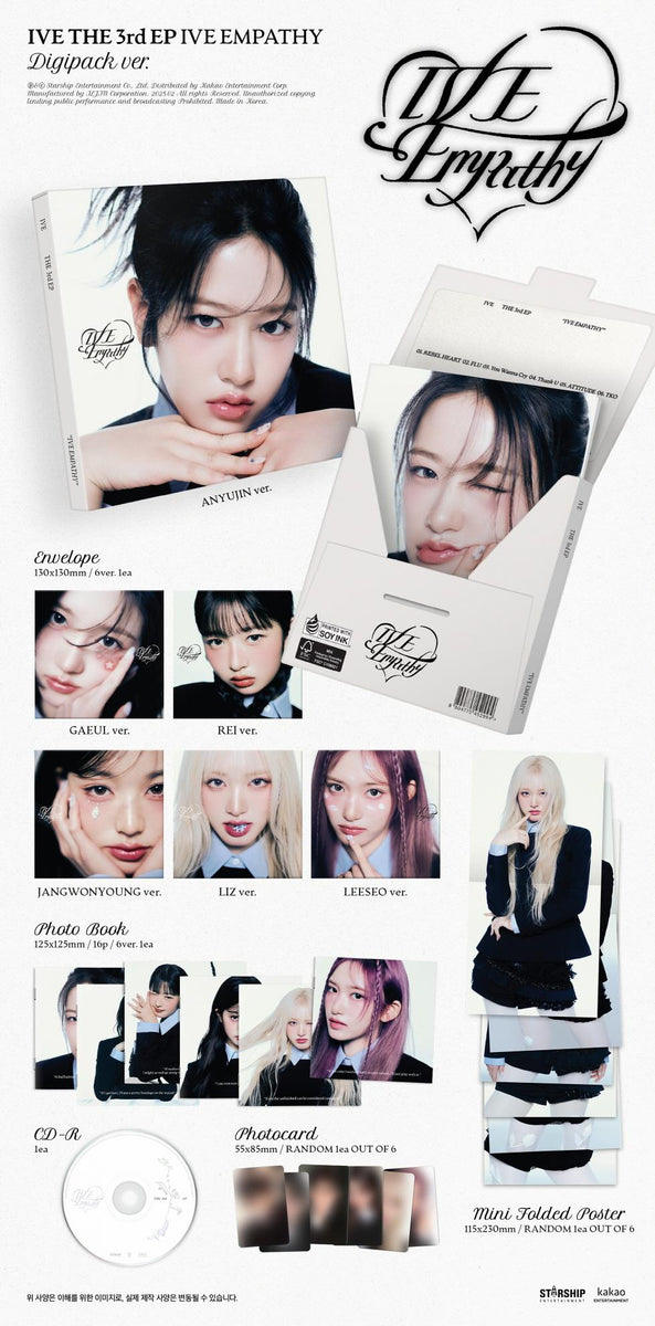 Ive ウォニョン サノク Empathy IVE - [IVE EMPATHY] 3rd EP Album LIMITED Edition DIGIPACK