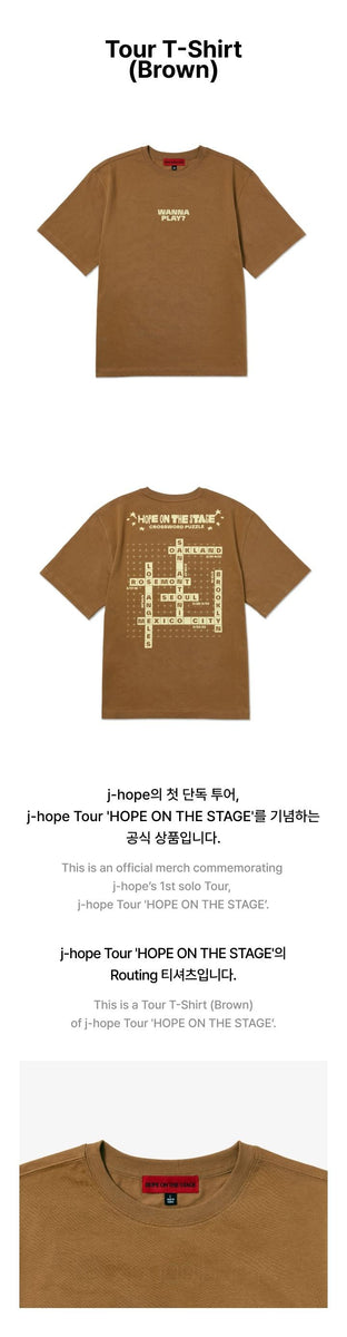 2024年激安 [HOPE - J-HOPE ON (Brown T-Shirt Tour MD (TOUR STAGE] THE アイドル
