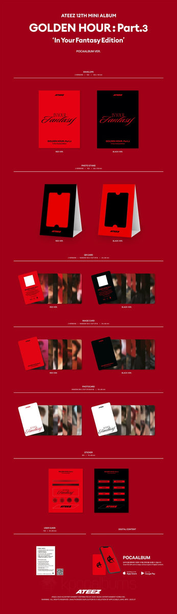 PRE-ORDER] ATEEZ Golden Hour Part 3 POCA Album – POB's +