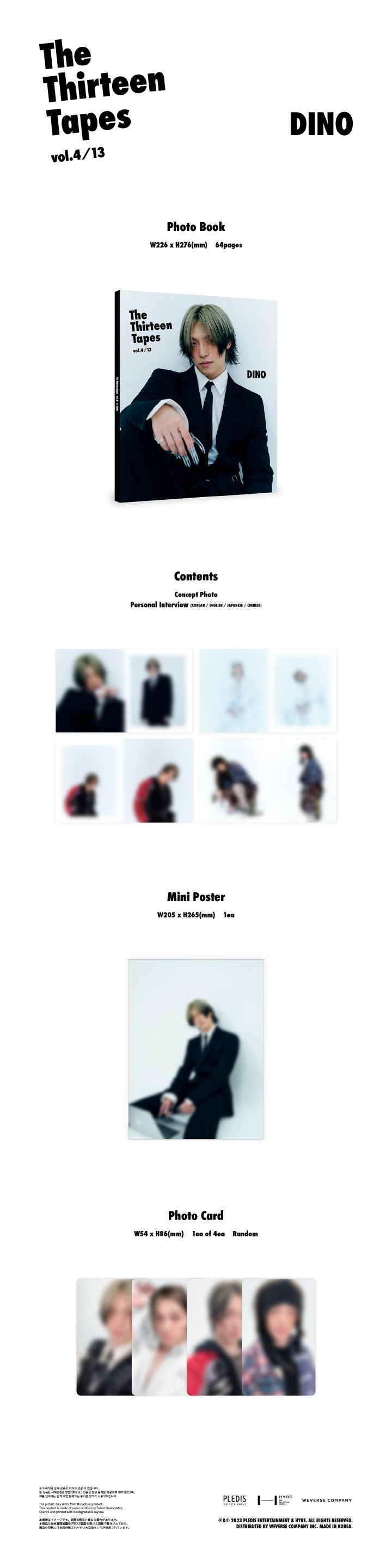 DINO - [THE THIRTEEN TAPES (TTT)] (VOL. 4/13) – kpopalbums.com
