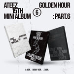 (PRE-ORDER) ATEEZ - [GOLDEN HOUR : PART.6] 15th Mini Album 3 Version SET