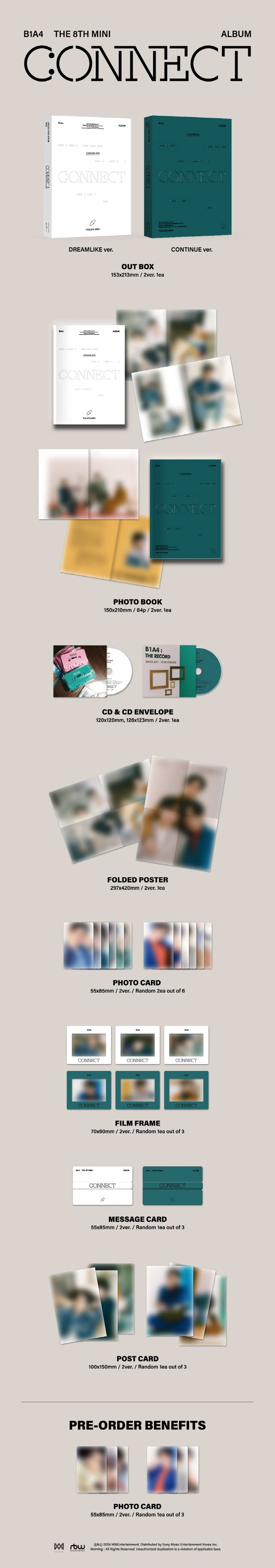 最大10%OFFクーポン B1A4 Version CONTINUE Album Mini (8th [CONNECT] - K-POP・アジア
