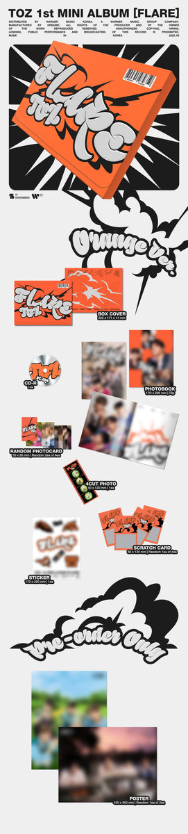 TOZ - [FLARE] (1st Mini Album 2 Version SET) – kpopalbums.com