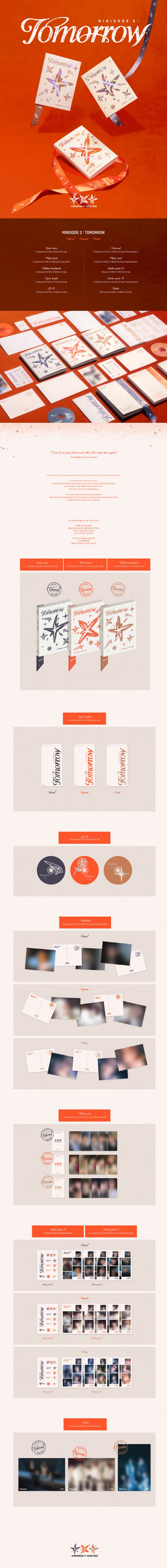 TXT - [MINISODE 3: TOMORROW] 3 Version SET – kpopalbums.com