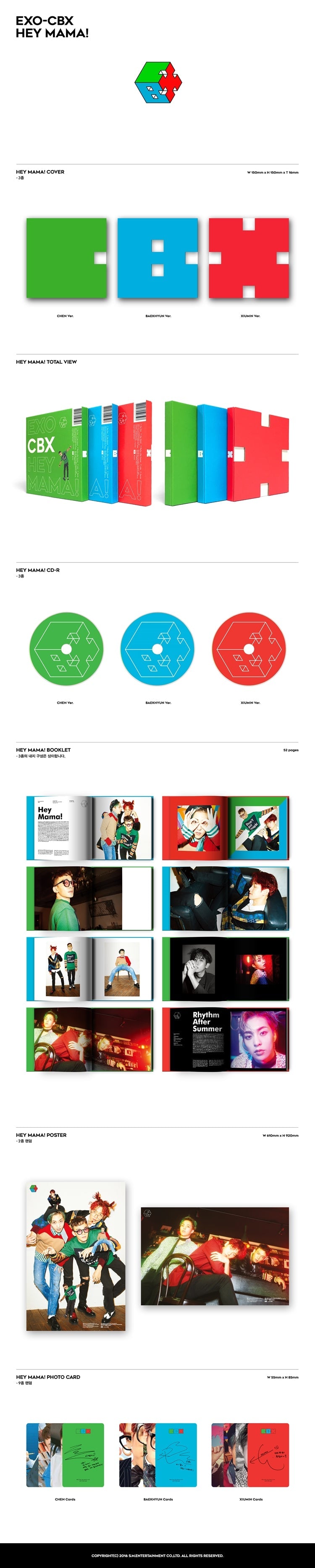1 CD
1 Booklet (52 pages)
1 Photo Card (random out of 9 types)