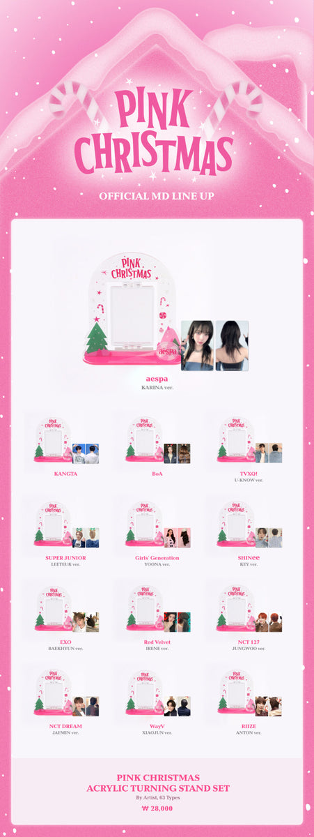 ACRYLIC TURNING STAND SET] (2023 PINK CHRISTMAS OFFICIAL MD 13 Ver