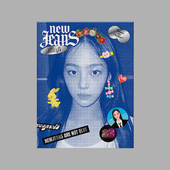 NewJeans New Jeans 1st EP Album Bluebook Version CD+Mini Poster On  Pack+Log/Pin-up Book+Phoning Manual Book+ID Card+Sticker  Pack+Photocard+Tracking