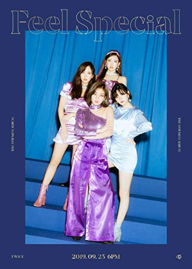 JYP Twice - Feel Special [A ver.] (8th Mini Album) CD+88p Photobook+Lyrics  Paper+5Photocards+Gold Photocard+Folded Poster(A ver.)+Extra Photocard