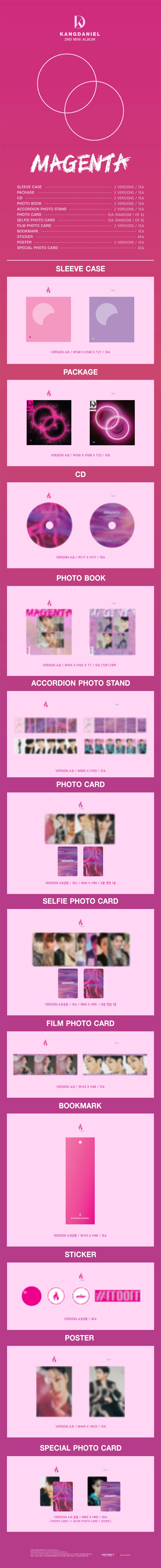 1 CD
1 Photo Book (72 pages)
1 Accordion Photostand
1 Card
1 Selfie
1 Film
1 Bookmark
4 Stickers