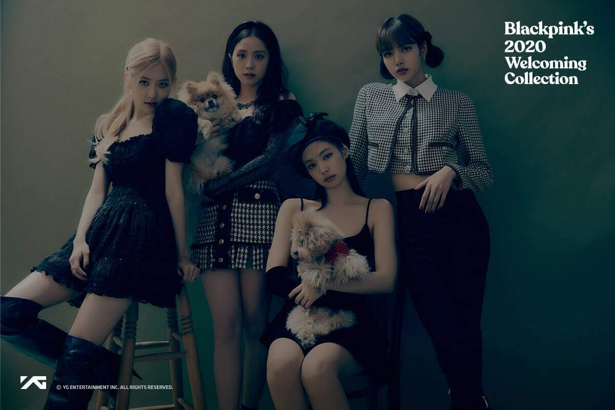 BlackPink '2020 Welcoming Collection' DVD+1P Folded Poster On Pack+132p  PhotoBook+168p Diary+32p Calendar+5p PhotoCard+4p Polaroid+Card  Holder+Clear 